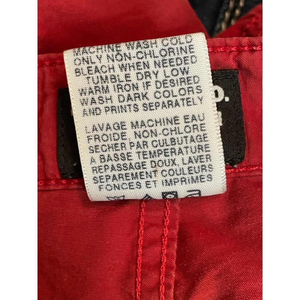 Polo Jeans co Ralph Lauren womens red shorts sz 10 w 16.25" rise 3.5 - Picture 6 of 6